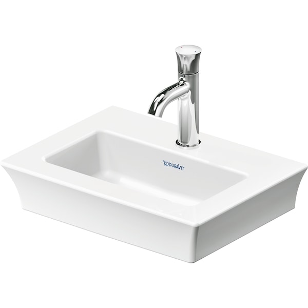 Duravit White Tulip Hand Sink 17 3/4 White High Gloss, Faucet Hole Platform, Number Of Faucet Holes: 1 - 0737450041 - main